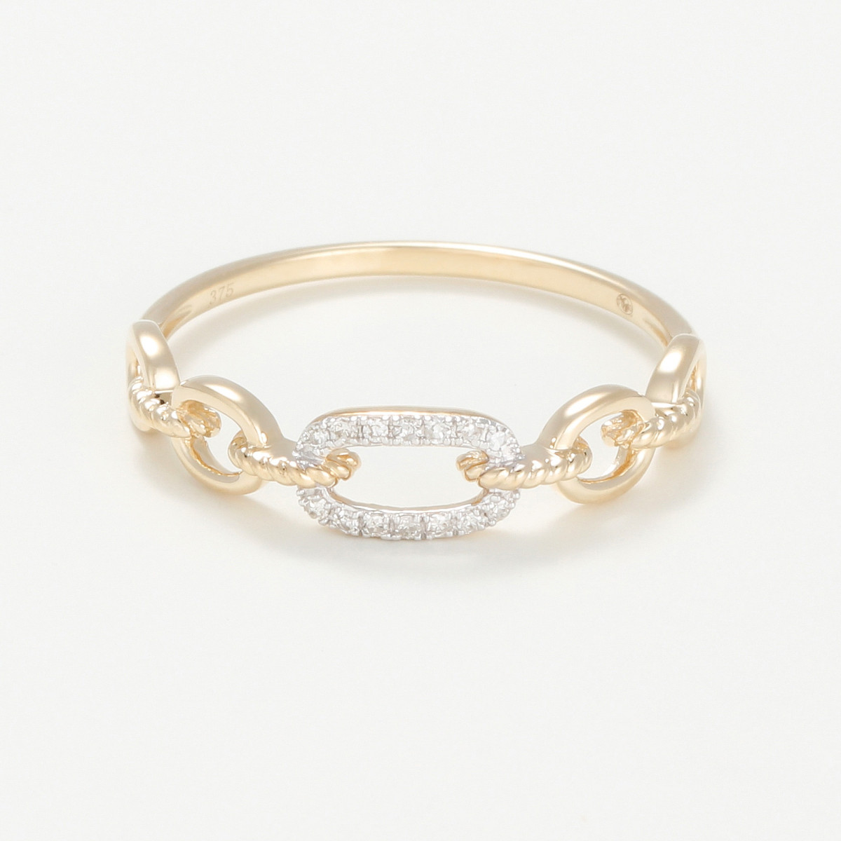 Bague "Enflammée" Or jaune et Diamant