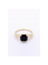 Bague "Englobante" Or jaune et Agate