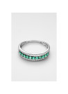 Bague "Engouement Divin" Or blanc et Grenat