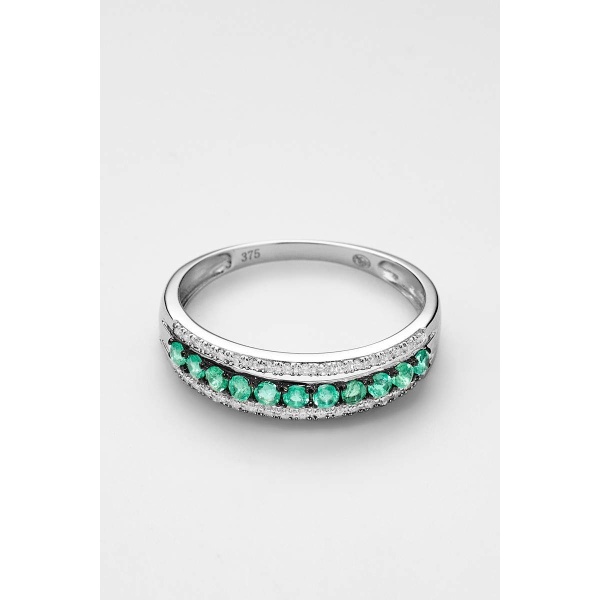 Bague "Engouement Divin" Or blanc et Grenat