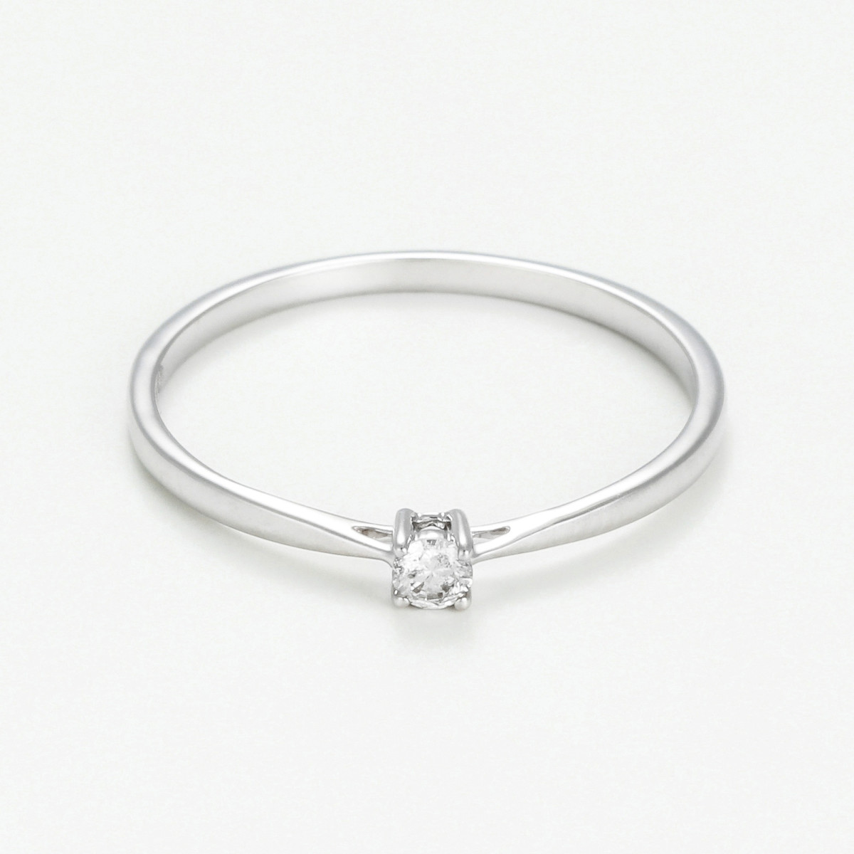 Bague "Enthousiaste" Or blanc et Diamant