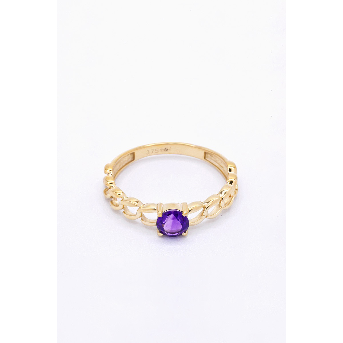 Bague "Fascinée" Or jaune et Améthyste