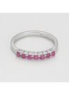 Bague "Flamme Idéale" Or blanc et Rubis