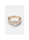 Bague " Océane" Or jaune et Topaze