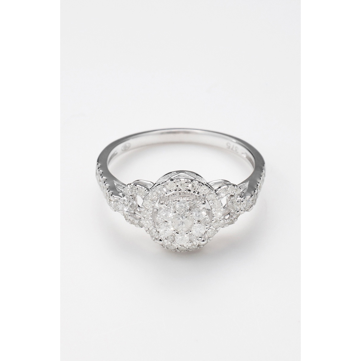 Bague " Noémie" Or blanc et Diamant