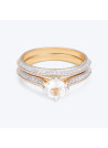 Bague " Maëlle" Or jaune et Topaze