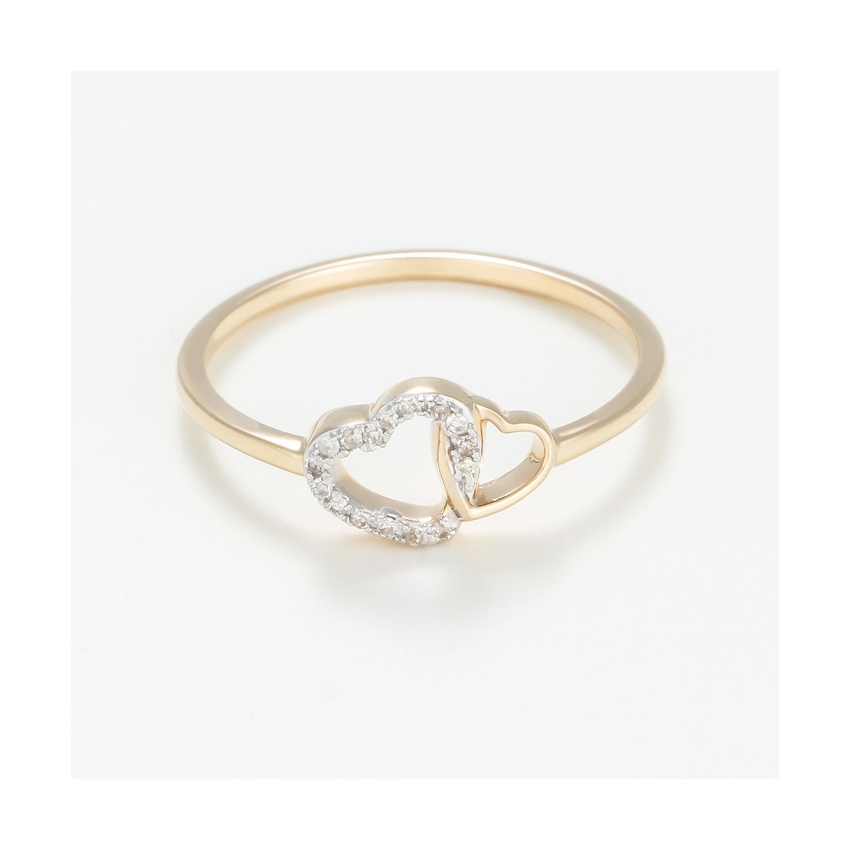Bague " Éléonore" Or jaune et Diamant