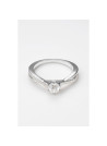 Bague " Bérénice" Or blanc et Topaze
