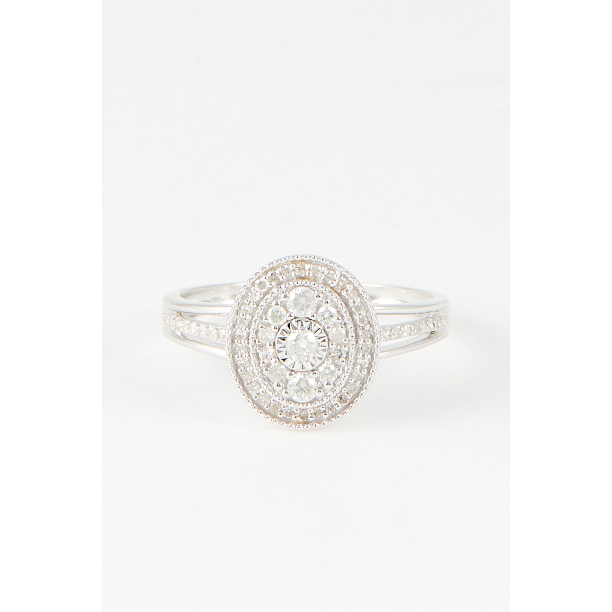 Bague " Anouk" Or blanc et Diamant Bague " Anouk" Or blanc et Diamant