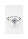 Bague " Faustine" Or blanc et Iolite