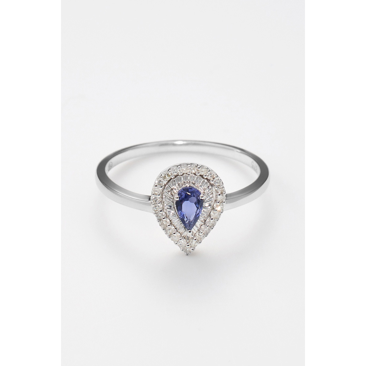 Bague " Faustine" Or blanc et Iolite