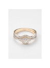 Bague " Iris" Or jaune et Diamant