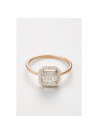 Bague " Violette" Or jaune et Diamant