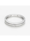 Bague " Lyse" Or blanc et Diamant