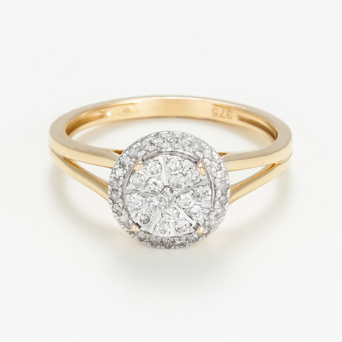 Bague " Clarisse" Or jaune et Diamant