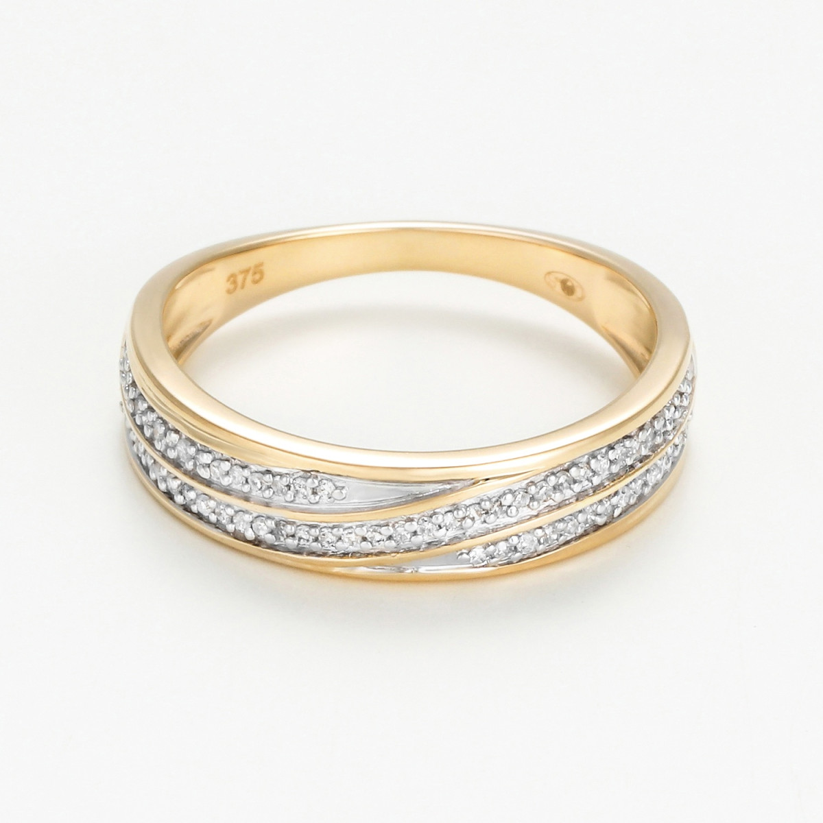 Bague " Élodie" Or jaune et Diamant Bague " Élodie" Or jaune et Diamant