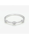 Bague " Fleur" Or blanc et Diamant