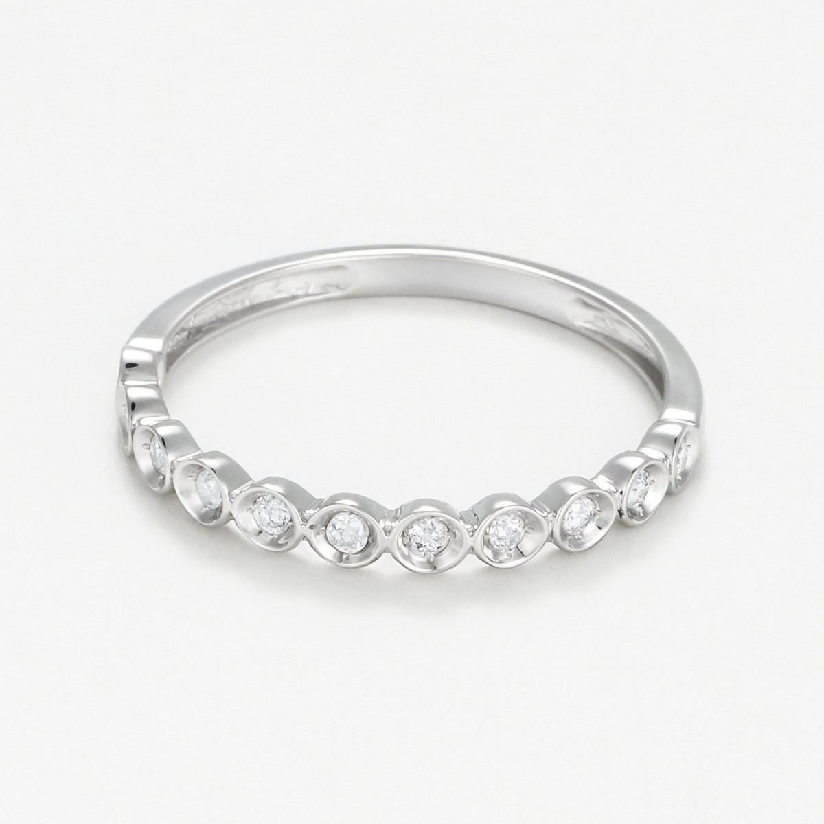 Bague " Gaëlle" Or blanc et Diamant Bague " Gaëlle" Or blanc et Diamant