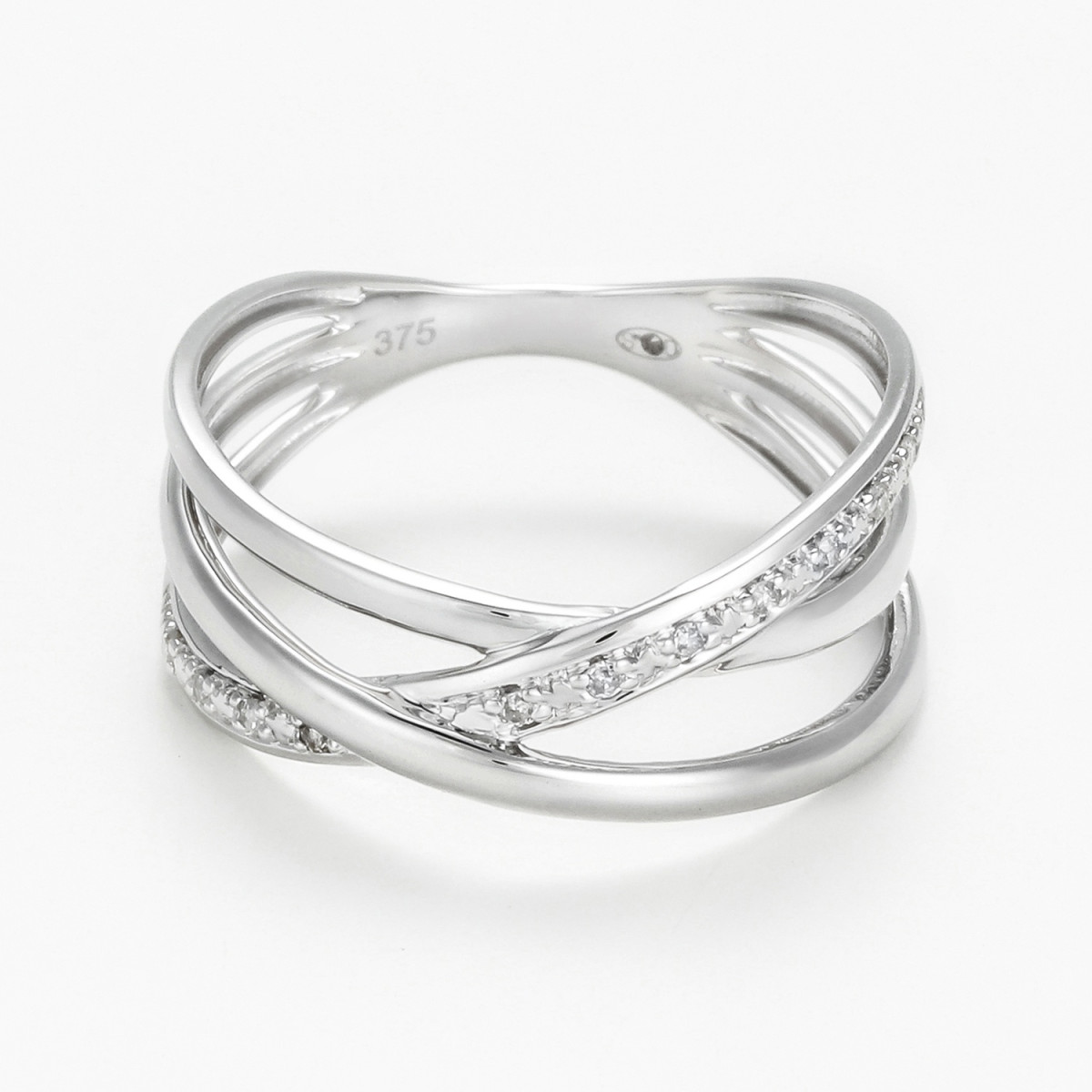 Bague " Hélène" Or blanc et Diamant