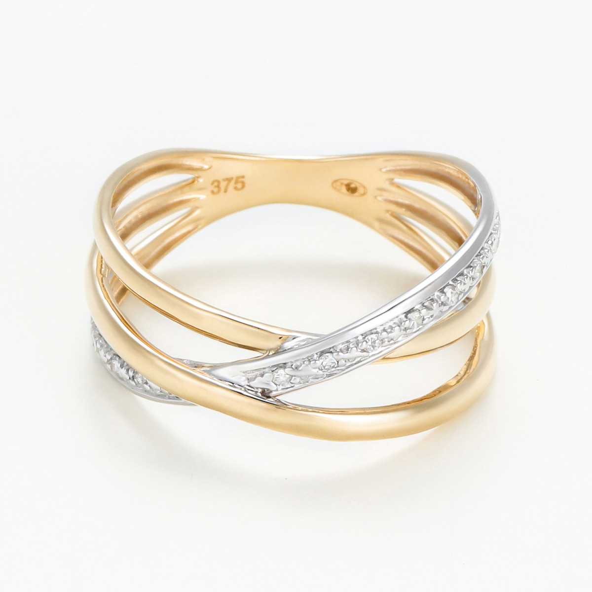 Bague " Hélène" Or jaune et Diamant Bague " Hélène" Or jaune et Diamant