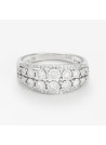 Bague " Isabeau" Or blanc et Diamant