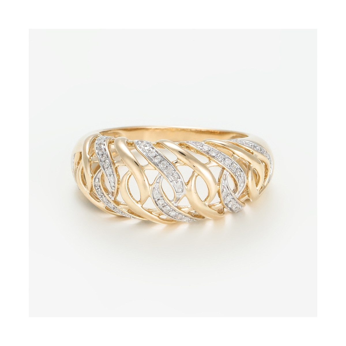 Bague " Isaline" Or jaune et Diamant