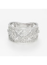 Bague " Léonie" Or blanc et Diamant