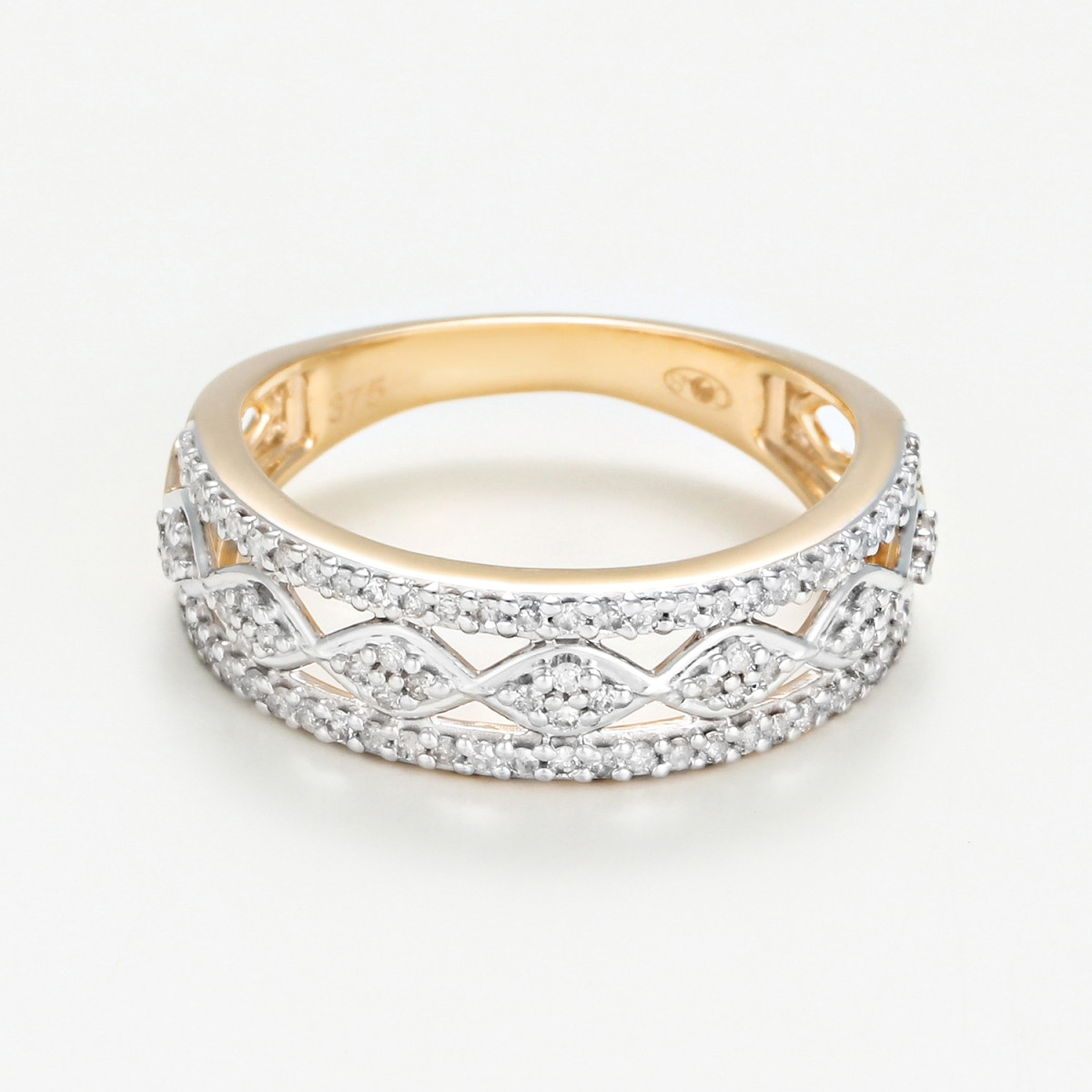Bague " Lisette" Or jaune et Diamant
