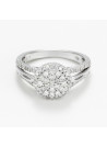 Bague " Lorraine" Or blanc et Diamant