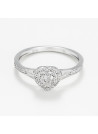 Bague " Nadège" Or blanc et Diamant