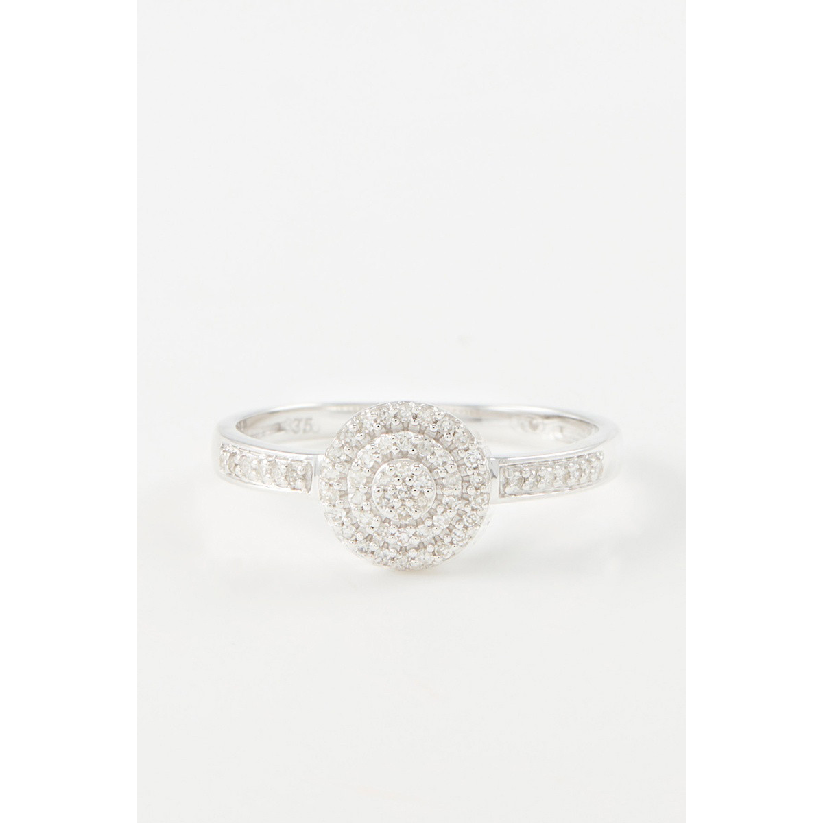 Bague " Nathalie" Or blanc et Diamant