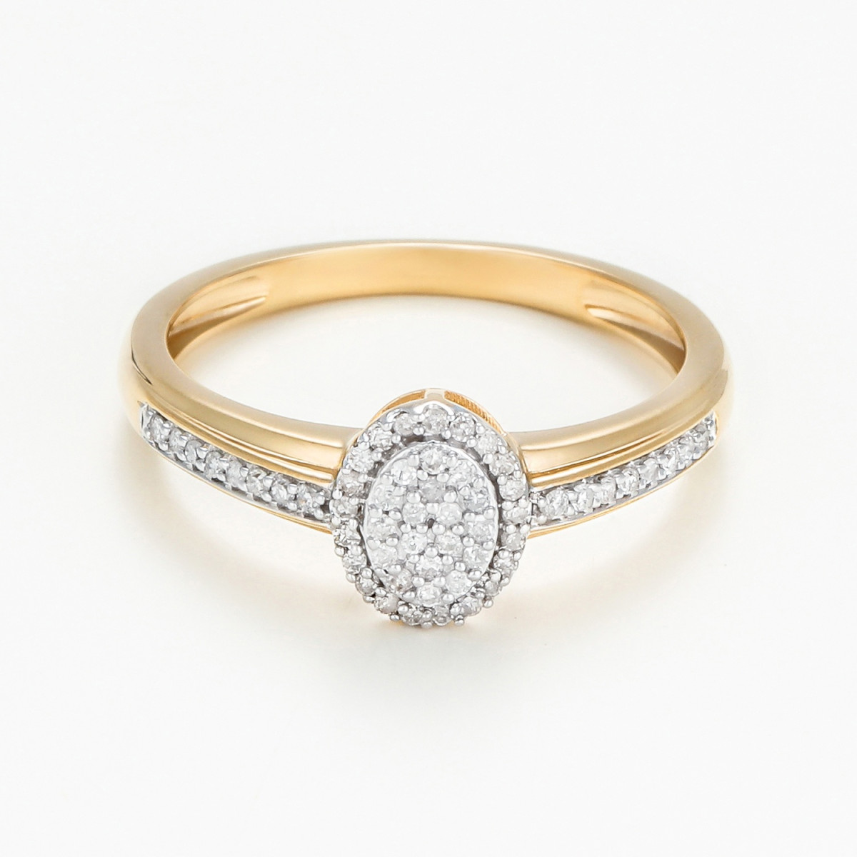 Bague " Isoline" Or jaune et Diamant