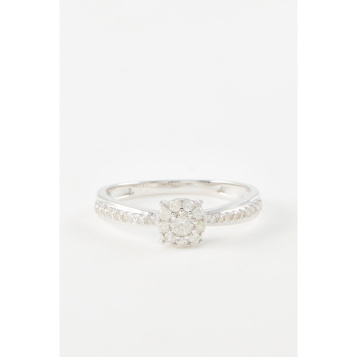 Bague " Olympe" Or blanc et Diamant