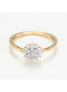 Bague " Prune" Or jaune et Diamant