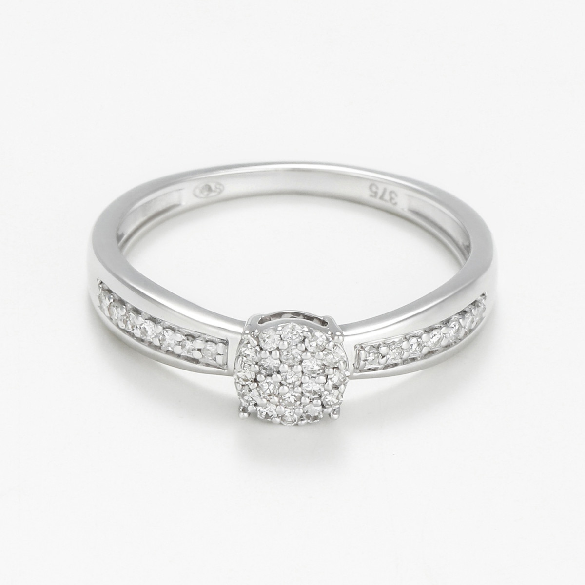 Bague " Roseline" Or blanc et Diamant Bague " Roseline" Or blanc et Diamant