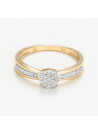 Bague " Roseline" Or jaune et Diamant