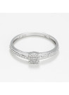 Bague " Solange" Or blanc et Diamant