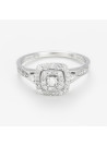 Bague " Sylvie" Or blanc et Diamant