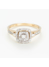 Bague " Sylvie" Or jaune et Diamant
