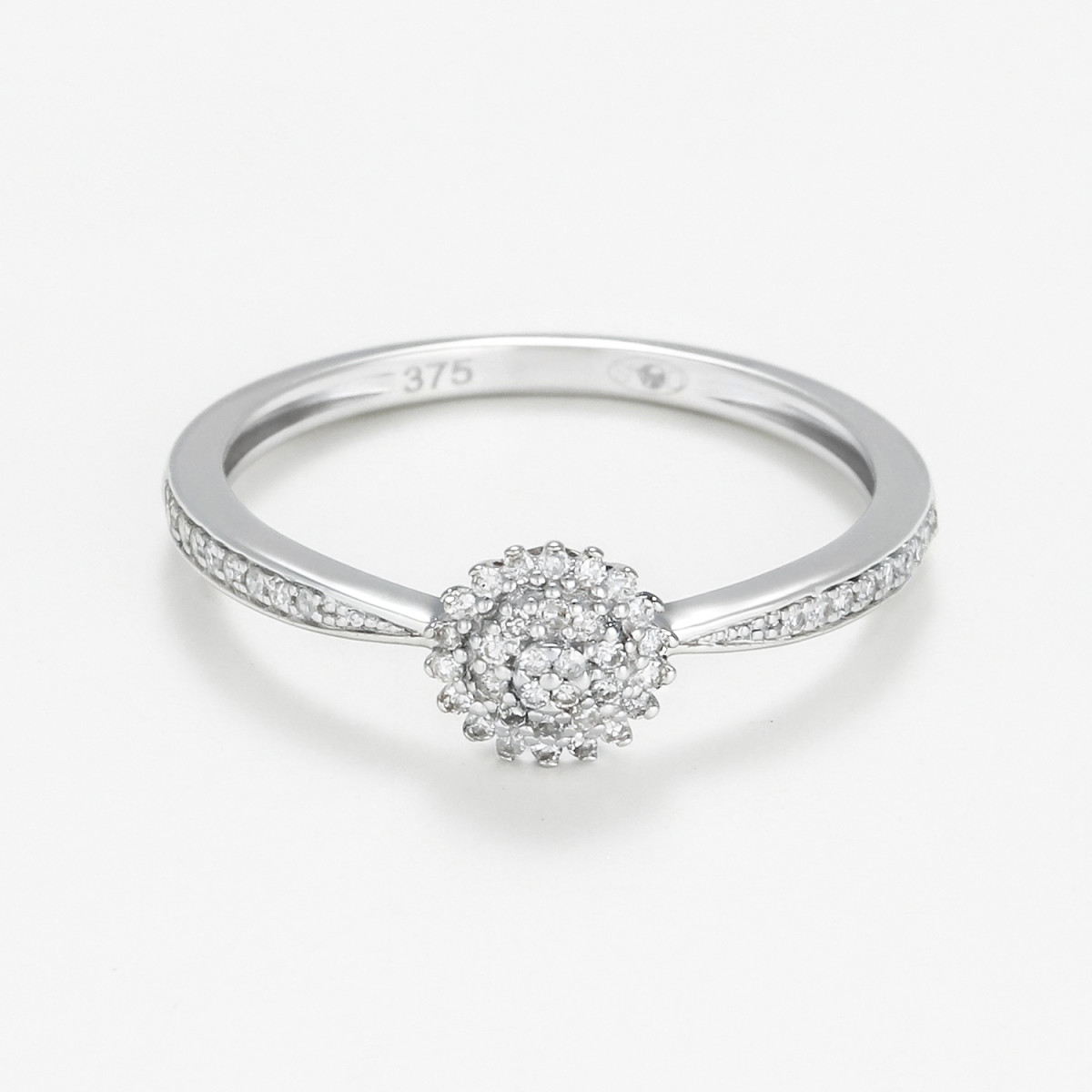 Bague " Victorine" Or blanc et Diamant Bague " Victorine" Or blanc et Diamant