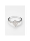 Bague " Zéphyrine" Or blanc et Diamant