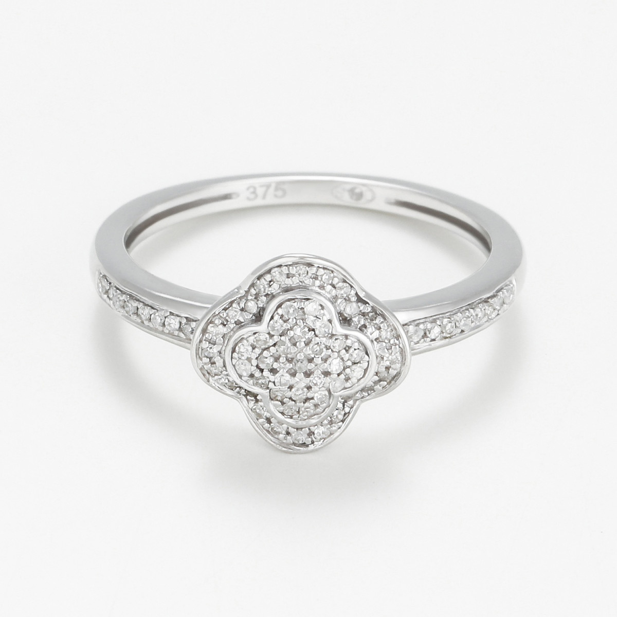 Bague " Aline" Or blanc et Diamant