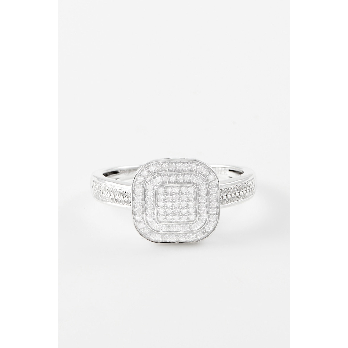 Bague " Angèle" Or blanc et Diamant Bague " Angèle" Or blanc et Diamant