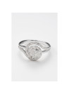 Bague " Audrey" Or blanc et Diamant