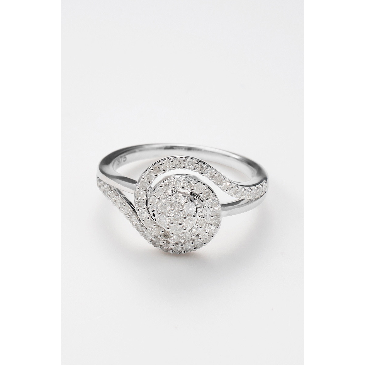 Bague " Audrey" Or blanc et Diamant Bague " Audrey" Or blanc et Diamant