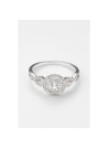 Bague " Augustine" Or blanc et Topaze