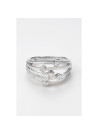 Bague " Bérangère" Or blanc et Diamant