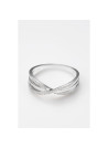 Bague " Camille" Or blanc et Diamant