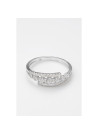 Bague " Carine" Or blanc et Diamant