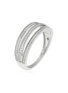 Bague " Denise" Or blanc et Diamant